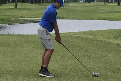 Wills Point High School golf team members Maddie Woodall and Wyatt Harper recently participated in the Class 4A Regional Golf Tournament. Courtesy photos