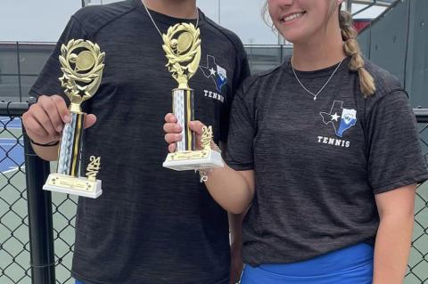Varsity Tiger Tennis competes at Jacksonville