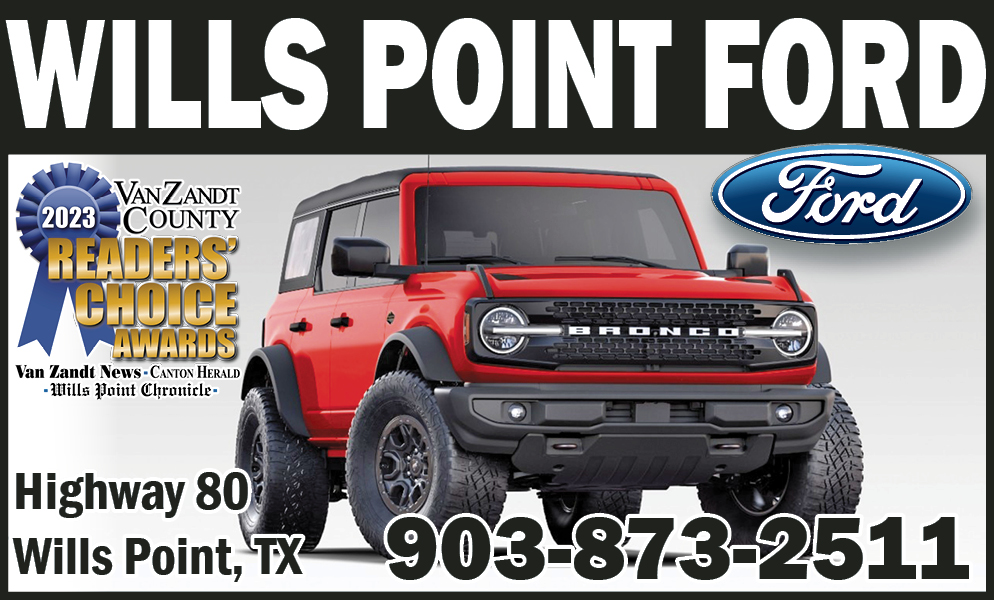 Wills Point Ford Ballot Ad