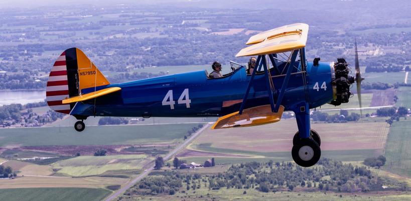 A Stearman 44 will be among the key attractions at the No. 1 British Flying Training School during this year’s Terrell Freedom Fest. Photos courtesy of Eric Ruediger